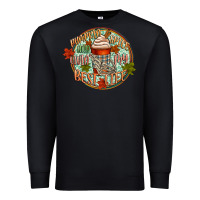 Black pumpkin spice and livin my best life Premium Sweatshirt - CowGirlArtShop