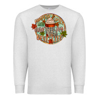 Oatmeal Heather pumpkin spice and livin my best life Premium Sweatshirt - CowGirlArtShop
