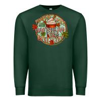 Sports Green pumpkin spice and livin my best life Premium Sweatshirt - CowGirlArtShop