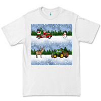 White christmas snow truck seamless pattern Premium Tee - BundleAndBundleShop