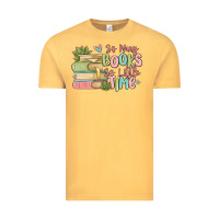Vintage Mustard so many books so little time Vintage Tee - MaliasSmallBusiness