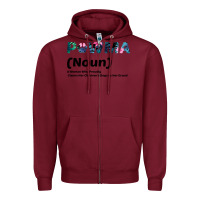 Burgundy Dog Love: Grandma aka Pawma Zipper Hoodie - Bettercallsaul