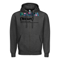 Charcoal Heather Dog Love: Grandma aka Pawma Zipper Hoodie - Bettercallsaul