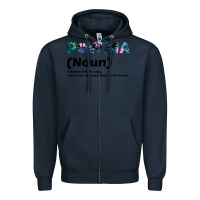 Navy Dog Love: Grandma aka Pawma Zipper Hoodie - Bettercallsaul