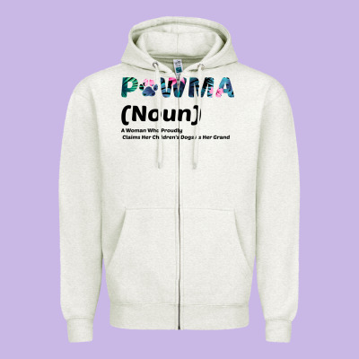 Dog Love: Grandma Aka Pawma Zipper Hoodie Designed By Bettercallsaul