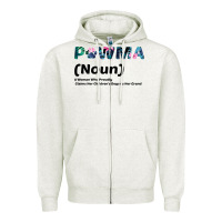 Oatmeal Heather Dog Love: Grandma aka Pawma Zipper Hoodie - Bettercallsaul