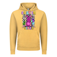 Easter Vibes Peep Faux Sequin Vintage Hoodie | Teevron