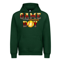 Forest Green game day softball Urban Hoodie - FaDigitalArtStudio