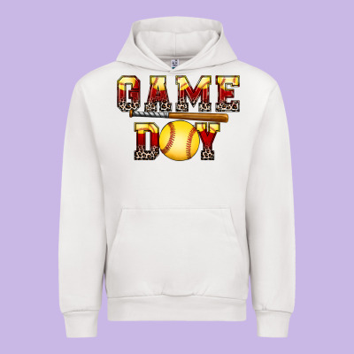Game Day Softball Urban Hoodie Designed By Fadigitalartstudio
