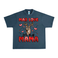 Midnight Navy mad love for my mama Urban Heavy Tee - MaliasSmallBusiness