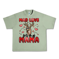 Oil Green mad love for my mama Urban Heavy Tee - MaliasSmallBusiness
