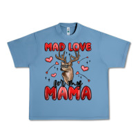 Pebble Blue mad love for my mama Urban Heavy Tee - MaliasSmallBusiness