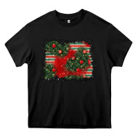 Black christmas ornament background Heavy Core Tee - BundleAndBundleShop