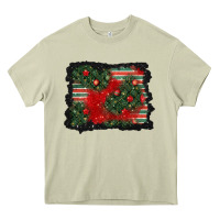 Mossy christmas ornament background Heavy Core Tee - BundleAndBundleShop