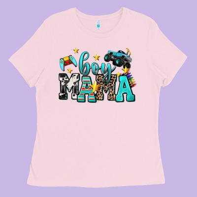 Boy Mama Ladies Tee Designed By Adodesignshop