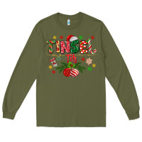 Army Green tinsel tits Long Sleeve Tee - MaliasSmallBusiness