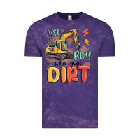 Cloud Purple just a boy who loves dirt Vintage Tee - MaliasSmallBusiness