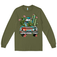 Army Green farm truck, Long Sleeve Tee - JahusDesignShop