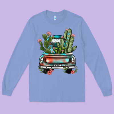 Farm Truck, Long Sleeve Tee Designed By Jahusdesignshop