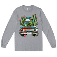 Heather Grey farm truck, Long Sleeve Tee - JahusDesignShop