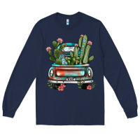 Navy farm truck, Long Sleeve Tee - JahusDesignShop