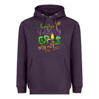 Plum happy mardi gras yall Heavyweight Hoodie - CowGirlArtShop