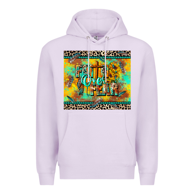 Faith Over Fear Premium Hoodie by CowGirlArtShop | Teevron