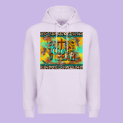 Faith Over Fear Premium Hoodie Designed By Cowgirlartshop