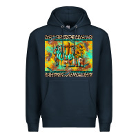 Navy faith over fear Premium Hoodie - CowGirlArtShop