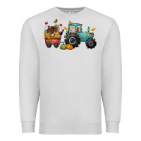 Dove Grey thanksgiving tractor Premium Sweatshirt - CowGirlArtShop