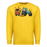 Lemon thanksgiving tractor Premium Sweatshirt - CowGirlArtShop
