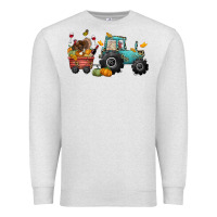 Oatmeal Heather thanksgiving tractor Premium Sweatshirt - CowGirlArtShop