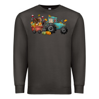 Smoke thanksgiving tractor Premium Sweatshirt - CowGirlArtShop