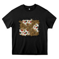 Black christmas mistletoe background Heavy Core Tee - BundleAndBundleShop