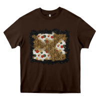 Chocolate Brown christmas mistletoe background Heavy Core Tee - BundleAndBundleShop