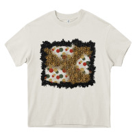 Christmas Mistletoe Background Heavy Core Tee | Teevron