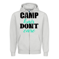 Dove Grey Camp Hair Don't Care Black Zipper Hoodie - Bettercallsaul