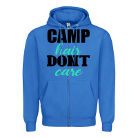 True Royal Camp Hair Don't Care Black Zipper Hoodie - Bettercallsaul