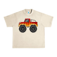 Sandshell monster truck with flames Urban Heavy Tee - MaliasSmallBusiness