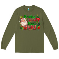 Army Green santas favorite hair stylist Long Sleeve Tee - MaliasSmallBusiness