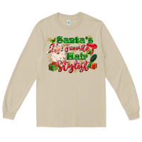 Mushroom santas favorite hair stylist Long Sleeve Tee - MaliasSmallBusiness