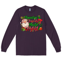 Plum santas favorite hair stylist Long Sleeve Tee - MaliasSmallBusiness