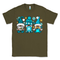 Army Green winter afro gnomies Classic Tee - NancyCooperArtShop