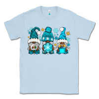 Dusty Blue winter afro gnomies Classic Tee - NancyCooperArtShop
