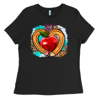 Black teacher heart pen Ladies Tee - AdoDesignShop