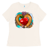 Bone teacher heart pen Ladies Tee - AdoDesignShop