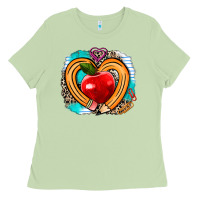 Matcha teacher heart pen Ladies Tee - AdoDesignShop