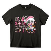 Asphalt dear santa my brother did it Heavy Core Tee - AdoDesignShop