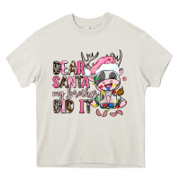 Cream dear santa my brother did it Heavy Core Tee - AdoDesignShop