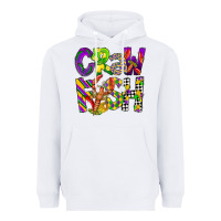 White crawfish mardi gras Heavyweight Hoodie - CowGirlArtShop